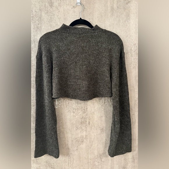 BLOGGER’S FAVE  |  ZARA Cropped Sweater with Embellishment - Picture 5 of 5